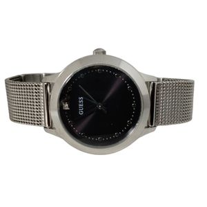 GUESS U1197l1 Diamond Marker Classic CHELSEA SS Slim Bracelet Watch WORKS